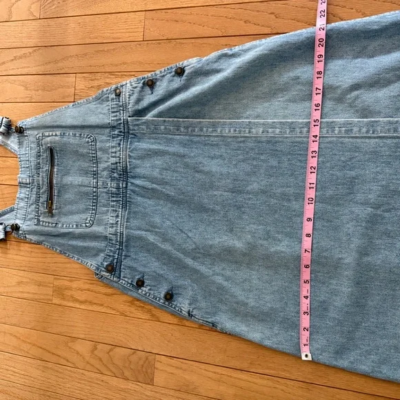 Denim Overall Maxi Dress Boston Proper - Picture 3 of 6